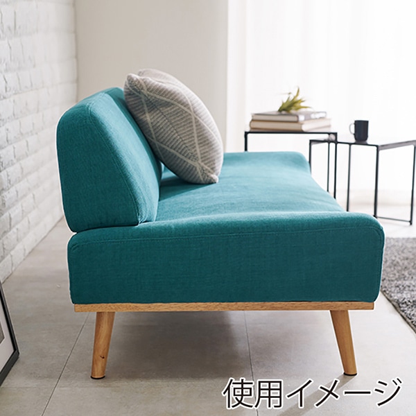 萩原 ソファ　2人掛け エメラルドグリーン レスト2P-EGR 1台（ご注文単位1台）【直送品】