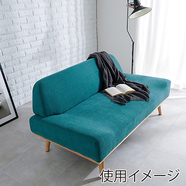 萩原 ソファ　2人掛け エメラルドグリーン レスト2P-EGR 1台（ご注文単位1台）【直送品】