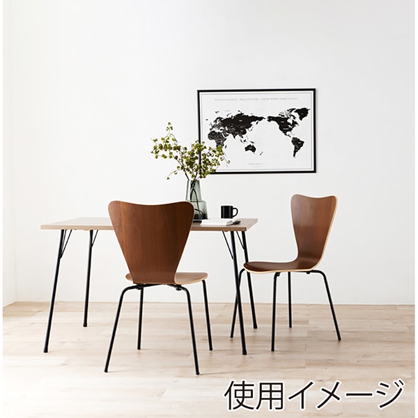 萩原 ダイニングチェア ダークブラウン LC-4486BR 1台(ご注文単位2台)【直送品】