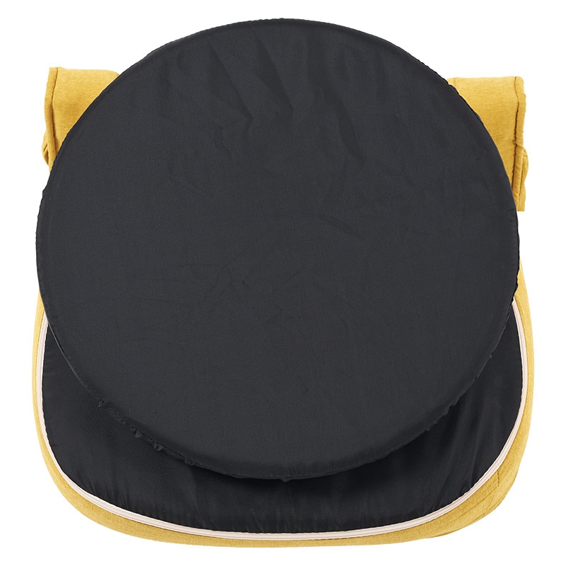 萩原 回転座椅子 14段階リクライニング ディープイエロー LZ-4081DYE 1台(ご注文単位1台)【直送品】