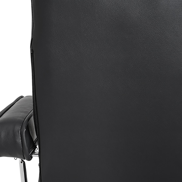 萩原 回転座椅子 14段階リクライニング ブラック LZ-4081PBK 1台(ご注文単位1台)【直送品】