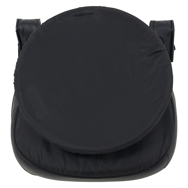 萩原 回転座椅子 14段階リクライニング ブラック LZ-4081PBK 1台(ご注文単位1台)【直送品】