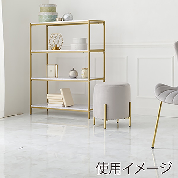 萩原 ベロア調スツール 幅39.5cm ライトグレー LS-4762LGY 1台(ご注文単位1台)【直送品】