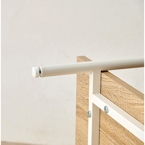 萩原 ラタン調オープンラック ナチュラル×ホワイト KR-3123NW 1台(ご注文単位1台)【直送品】