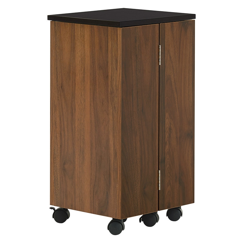 萩原 コスメワゴン 女優ライト付 ダークブラウン MUD-6679DBR 1台(ご注文単位1台)【直送品】