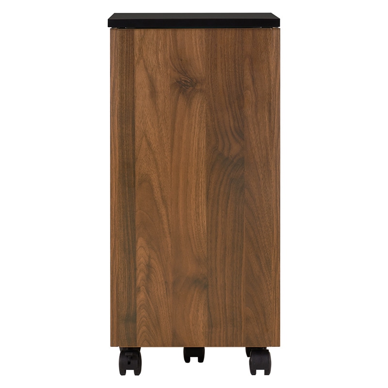 萩原 コスメワゴン 女優ライト付 ダークブラウン MUD-6679DBR 1台(ご注文単位1台)【直送品】