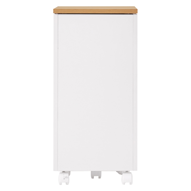 萩原 コスメワゴン 女優ライト付 ホワイト MUD-6679WH 1台(ご注文単位1台)【直送品】