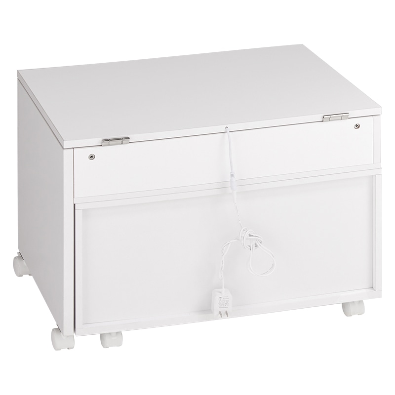 萩原 伸縮式コスメワゴン ホワイト MUD-6629WH 1台(ご注文単位1台)【直送品】