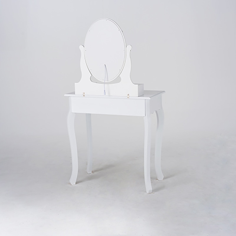 萩原 ドレッサー スツール付 幅70cm ホワイト MD-6727WH 1台(ご注文単位1台)【直送品】