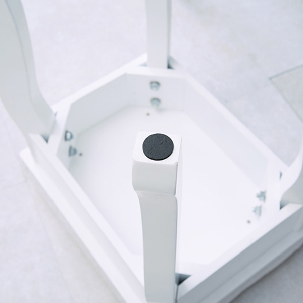 萩原 ドレッサー　スツール付　幅90cm ホワイト MD-6729WH 1台（ご注文単位1台）【直送品】