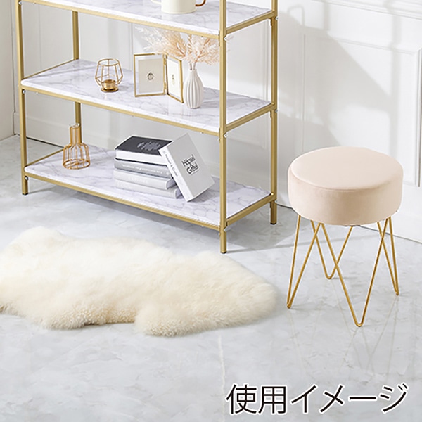 萩原 スツール ベージュ MC-6988BE 1台(ご注文単位1台)【直送品】