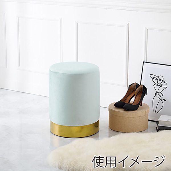 萩原 スツール ブルーグレー MC-6989GY 1台(ご注文単位1台)【直送品】