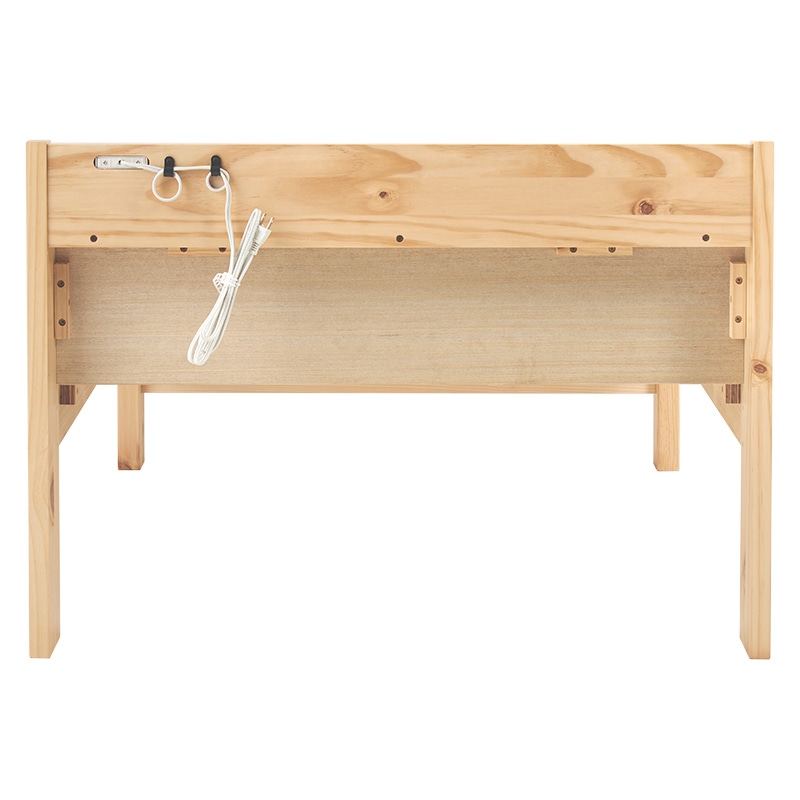 萩原 すのこベッド　組立簡単　宮付き　シングル シングル　プレーンナチュラル MB-5195SNA 1台（ご注文単位1台）【直送品】