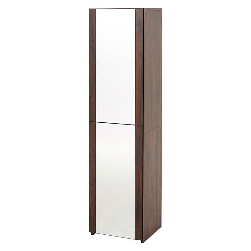 萩原 姿見ドレッサー スツール付 ブラウン RD-1195BR 1台(ご注文単位1台)【直送品】