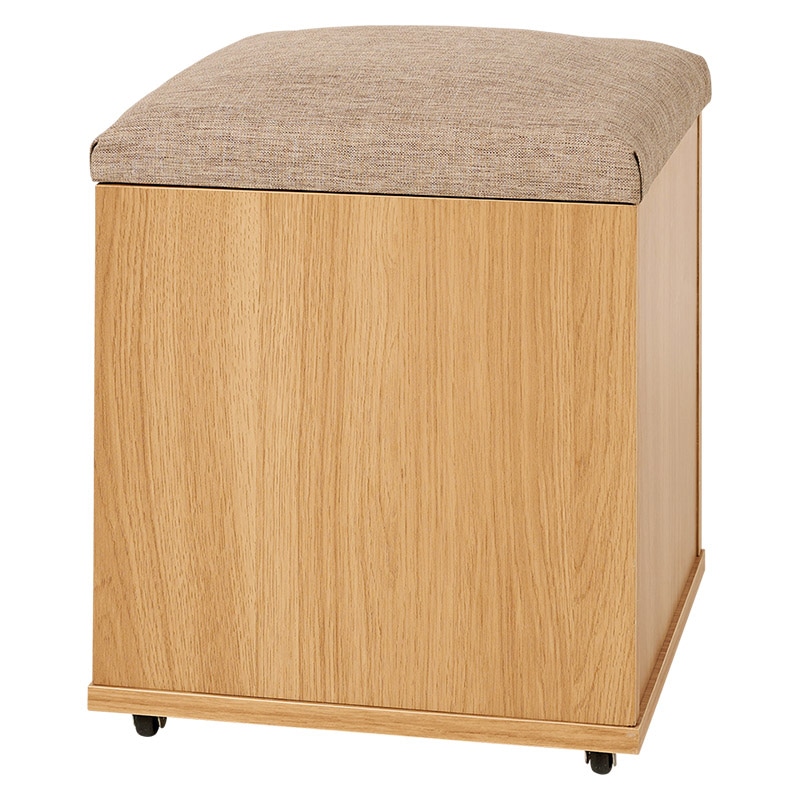 萩原 姿見ドレッサー スツール付 ナチュラル RD-1195NA 1台(ご注文単位1台)【直送品】