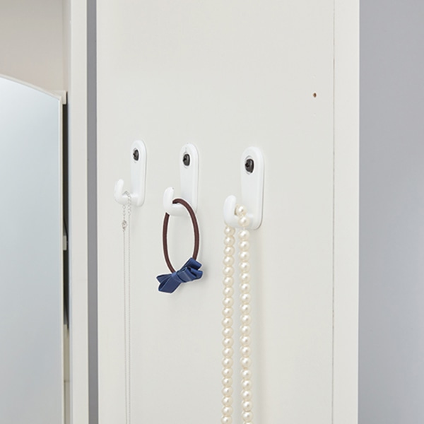 萩原 姿見ドレッサー スツール付 ホワイト RD-1195WH 1台(ご注文単位1台)【直送品】