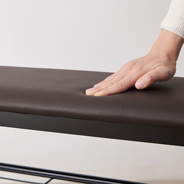 萩原 玄関ベンチ 幅61cm ブラック VB-7936BK 1台(ご注文単位1台)【直送品】