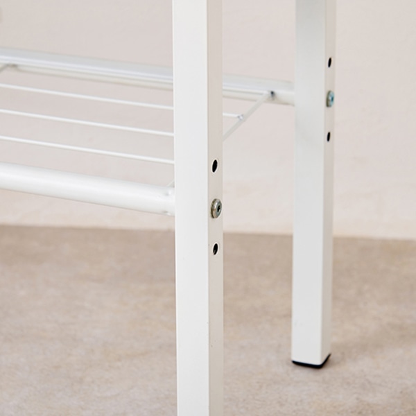 萩原 玄関ベンチ 幅61cm ホワイト VB-7936WH 1台(ご注文単位1台)【直送品】