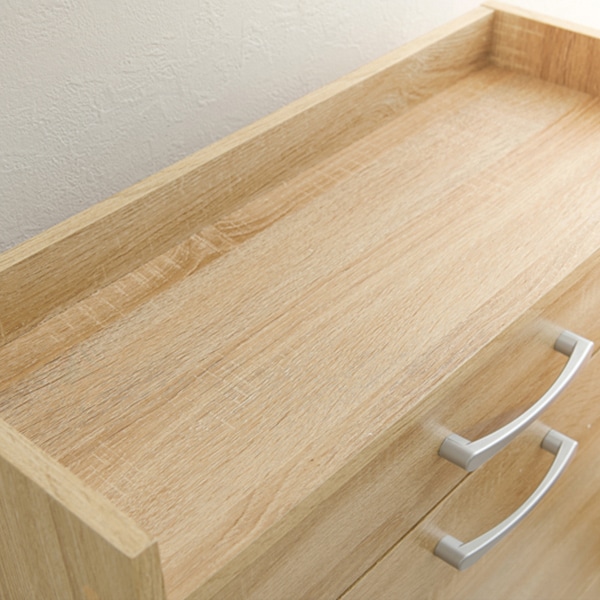 萩原 シューズラック　2段　12足収納 ナチュラル RSR-1704NA 1台（ご注文単位1台）【直送品】