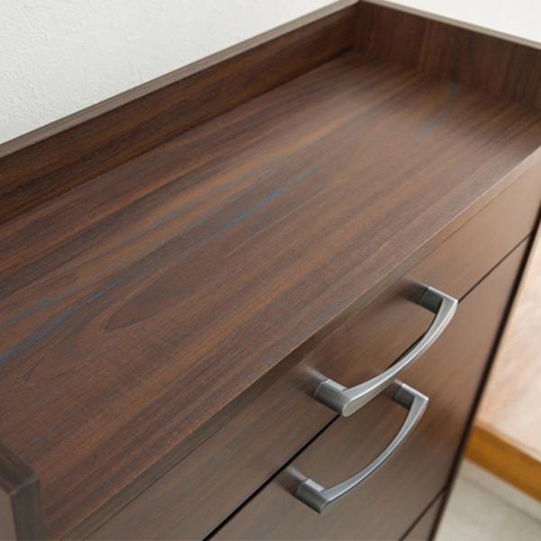 萩原 シューズラック 3段 18足収納 ブラウン RSR-1705BR 1台(ご注文単位1台)【直送品】