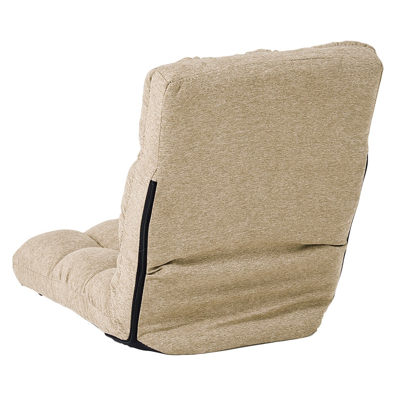 萩原 座椅子 14段階リクライニング 2個セット ベージュ LZ-4989SBE-2S 1セット(ご注文単位1セット)【直送品】