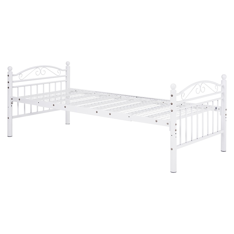 萩原 カーテンが取り付けられるロフトベッド 高さ183cm ホワイト KH-3892WH 1台(ご注文単位1台)【直送品】