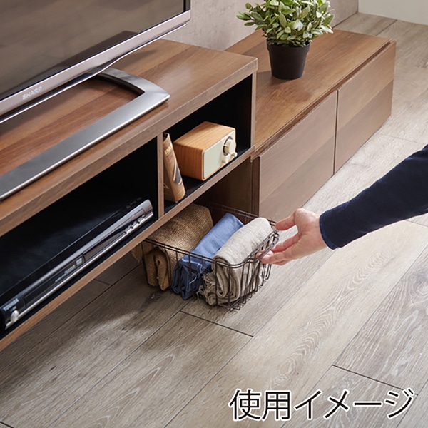 萩原 伸縮式テレビ台 ブラウン×ブラック VTV-7261BR 1台(ご注文単位1台)【直送品】