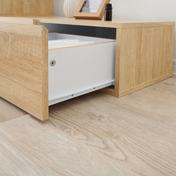 萩原 伸縮式テレビ台 ナチュラル×ホワイト VTV-7261NA 1台(ご注文単位1台)【直送品】