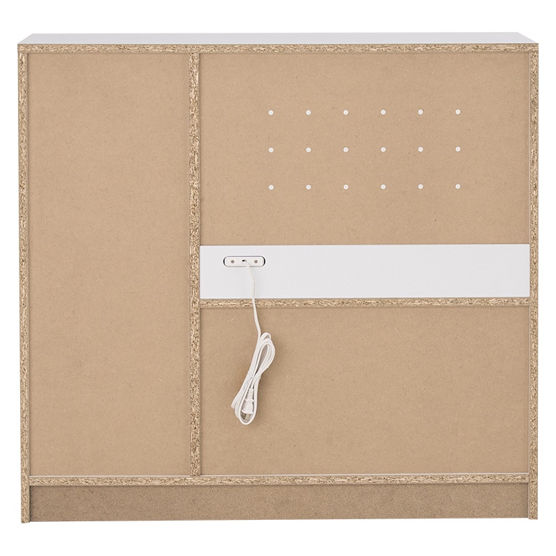 萩原 キッチンカウンター 幅89cm ホワイト VKC-7150WH 1台(ご注文単位1台)【直送品】