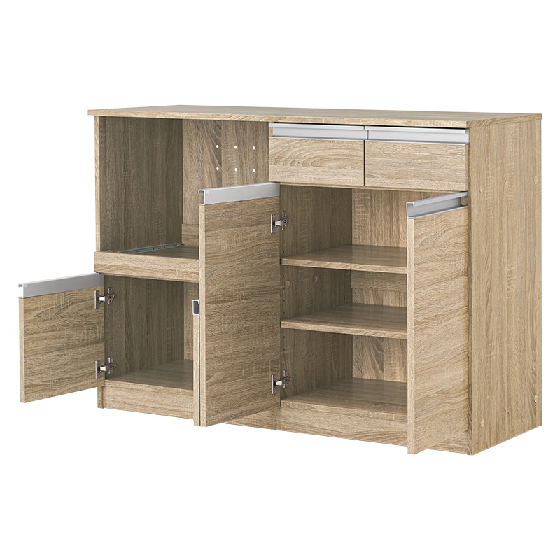 萩原 キッチンカウンター 幅118cm ナチュラル VKC-7151NA 1台(ご注文単位1台)【直送品】