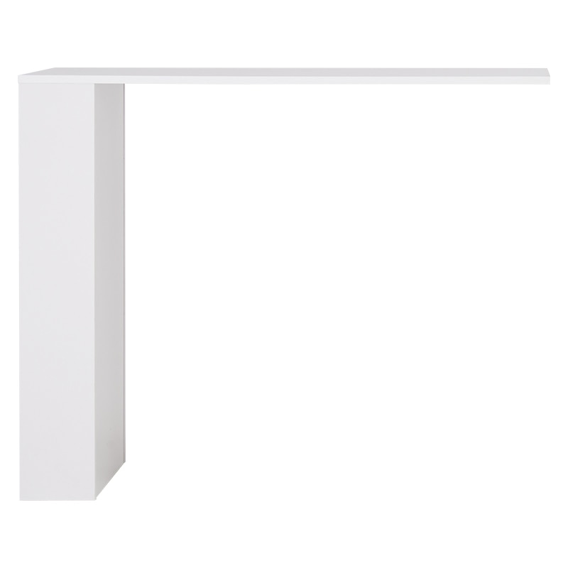 萩原 キッチンカウンター 拡張テーブル ホワイト VOC-7152WH 1台(ご注文単位1台)【直送品】