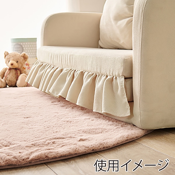 萩原 ソファベッド アイボリー フラン2PIV 1台(ご注文単位1台)【直送品】