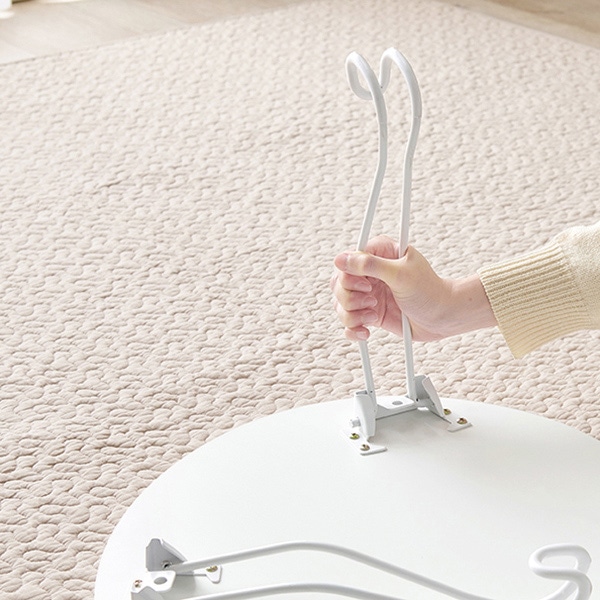 萩原 テーブル ホワイト MT-6639WH 1台（ご注文単位1台）【直送品】