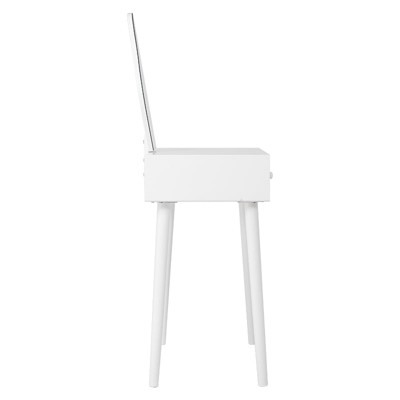 萩原 ドレッサー スツール付 ホワイト MD-6737WH 1台(ご注文単位1台)【直送品】