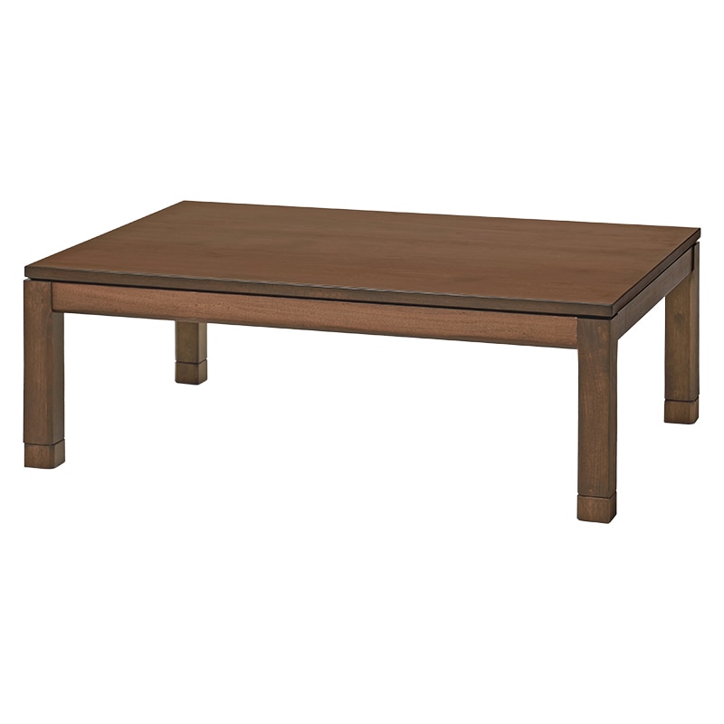 萩原 リビングこたつ ロータイプ 120×80cm ブラウン シェルタK120L 1台(ご注文単位1台)【直送品】