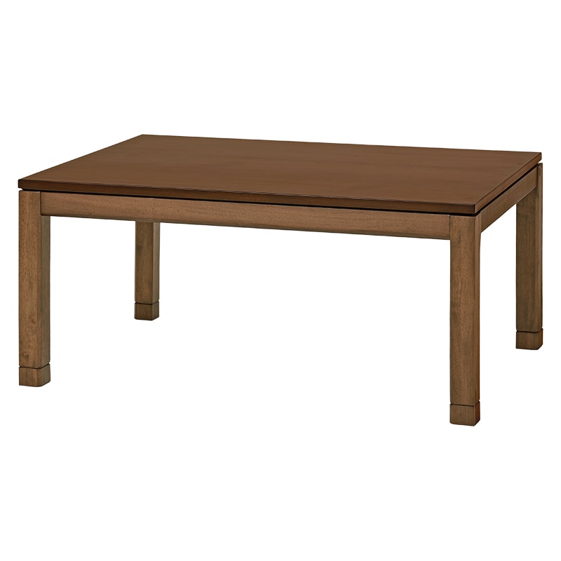 萩原 リビングこたつ ミドルタイプ 120×80cm ブラウン シェルタK120M 1台(ご注文単位1台)【直送品】