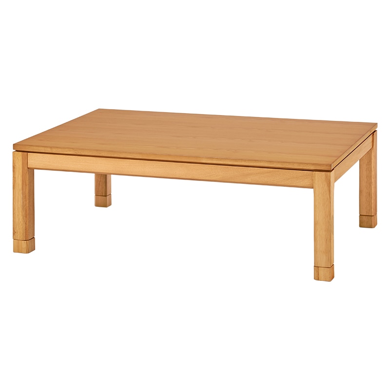萩原 リビングこたつ ロータイプ 120×80cm ナチュラル シェルタK120NA-L 1台(ご注文単位1台)【直送品】