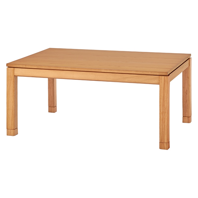 萩原 リビングこたつ ミドルタイプ 120×80cm ナチュラル シェルタK120NA-M 1台(ご注文単位1台)【直送品】