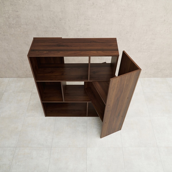 萩原 スライドラック　3段 ブラウン RCC-1117BR 1台（ご注文単位1台）【直送品】