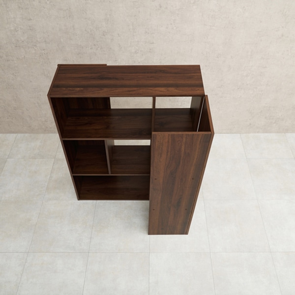 萩原 スライドラック　3段 ブラウン RCC-1117BR 1台（ご注文単位1台）【直送品】