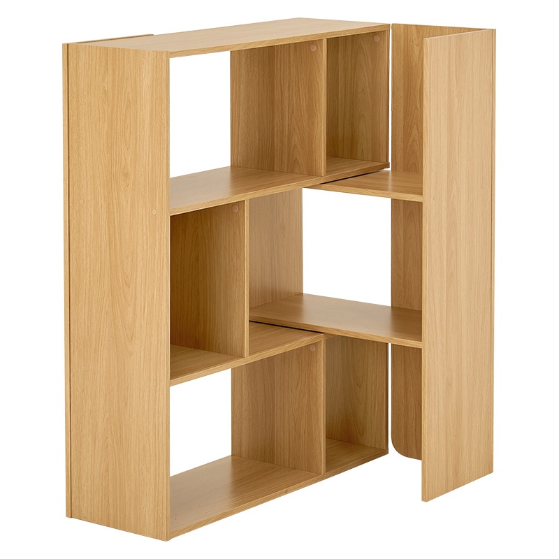 萩原 スライドラック　3段 ナチュラル RCC-1117NA 1台（ご注文単位1台）【直送品】