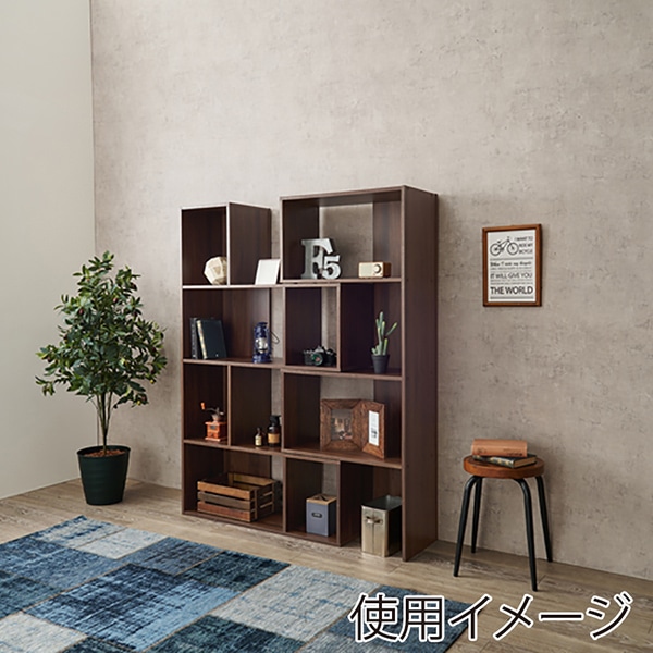 萩原 スライドラック 4段 ブラウン RCC-1118BR 1台(ご注文単位1台)【直送品】