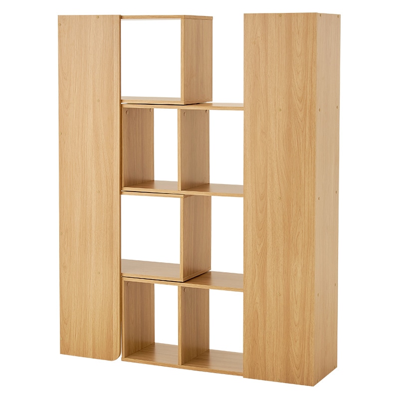 萩原 スライドラック　4段 ナチュラル RCC-1118NA 1台（ご注文単位1台）【直送品】