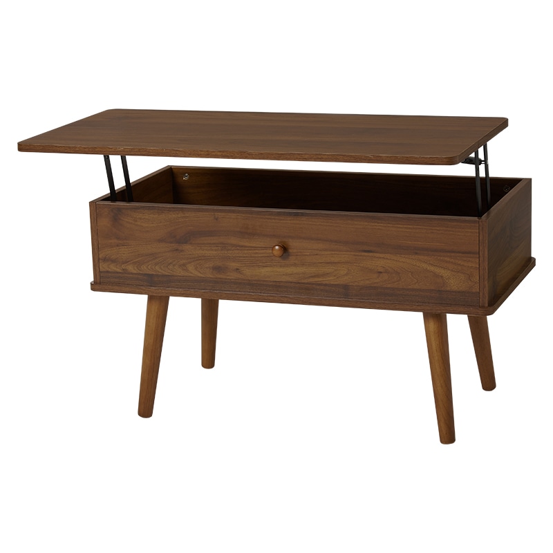 萩原 テーブル 幅80cm ブラウン MT-6181-DBR 1台(ご注文単位1台)【直送品】