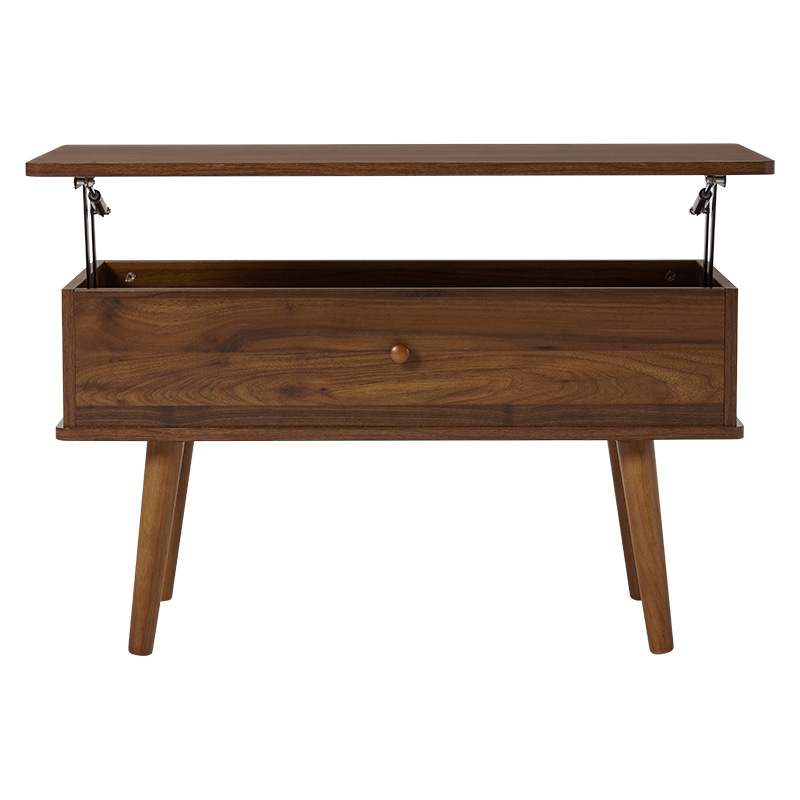 萩原 テーブル 幅80cm ブラウン MT-6181-DBR 1台(ご注文単位1台)【直送品】