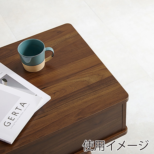 萩原 テーブル 幅80cm ブラウン MT-6181-DBR 1台(ご注文単位1台)【直送品】