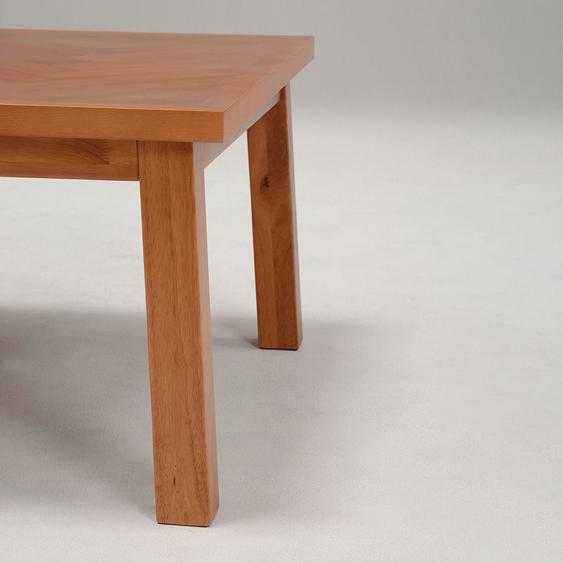 萩原 ウェイブ リビングこたつ 120×80cm ハニーブラウン ウェイブK-120 1台(ご注文単位1台)【直送品】