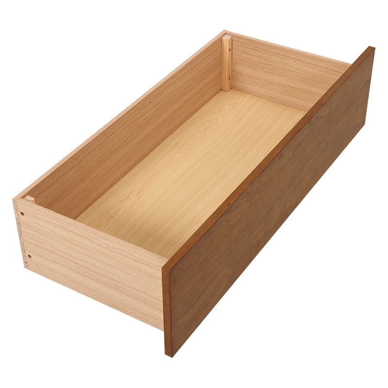 萩原 すのこベッド ボンネルコイルマットレス・引出し付 シングル ライトブラウン MB-5039S-LBR+KM-3101 1台(ご注文単位1台)【直送品】