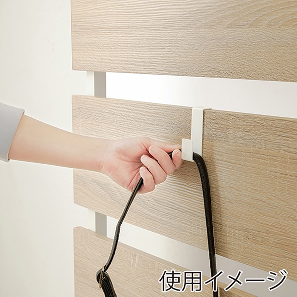 萩原 突っ張り式マガジンラック 幅60cm ナチュラル×ホワイト KTR-3177NW 1台(ご注文単位1台)【直送品】