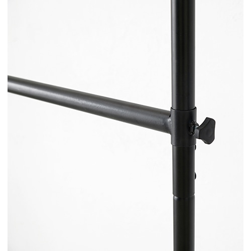 萩原 伸縮式突っ張りハンガーラック ブラウン×ブラック KTR-3141BB 1台(ご注文単位1台)【直送品】